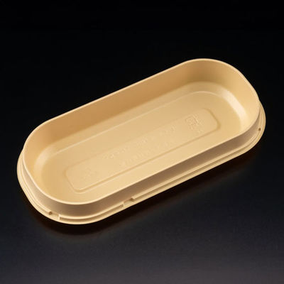 リスパック 弁当容器 バイオビオル小判20-10中皿1クラフトB RHBA153 1ケース(600個(50個×12)（直送品）