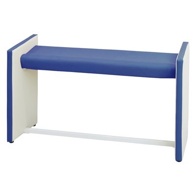 【軒先渡し】マツヨシ 待合室用ハイチェア W1200mm 25329601 コバルトブルー MY-MHH12(W1200MM)（直送品）