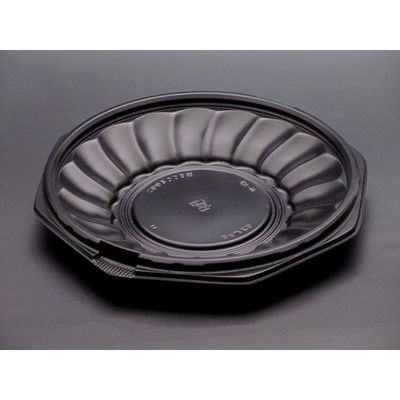 リスパック どんぶり容器 バイオデリカ このみ200B浅 黒 RHAL561 1ケース(600個(50個×12)（直送品）