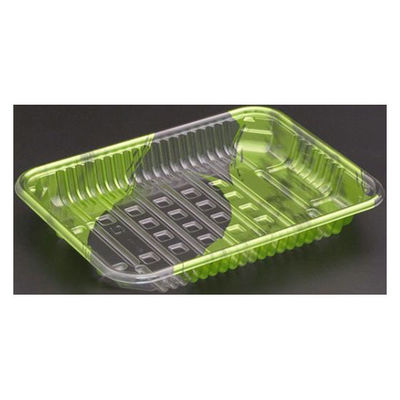 リスパック 透明トレー バイオPET AC-20-15T はやて緑 FSFV792 1袋(100個)（直送品）