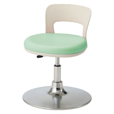 松吉医科器械 マツヨシクランケチェア(背付)ワイド 25301800 ミントグリーン MY-N3270R 1台（直送品）