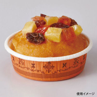 天満紙器 ケーキトレー CR-27 カールカップ(オーナメントオレンジ) 2690027 1ケース(2000個(100個×20)（直送品）