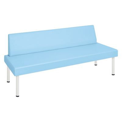 【軒先渡し】高田ベッド STスミス(02) 25298003 ビニルレザースカイブルー TB-1489-02(180X72CM) 1台（直送品）