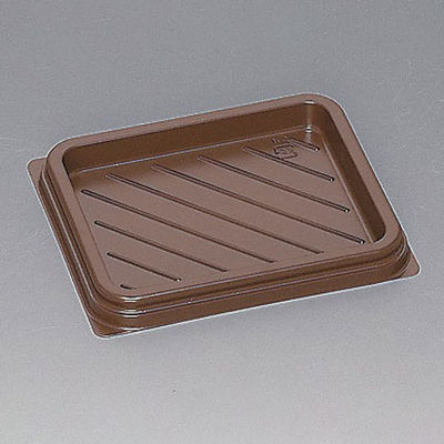 福助工業 サンドイッチ容器 Fパレ W-85 ブラウン 00540009 1ケース(1200個(50個×24))（直送品）