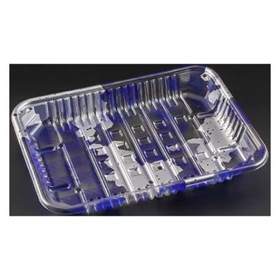 リスパック 透明トレー バイオPET AC-20-15T みぞれ青 FSFV854 1袋(100個)（直送品）