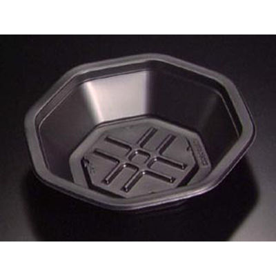 リスパック どんぶり容器 バイオデリカ HD 八角丼 200B 黒 RHHD431 1袋(100個)（直送品）