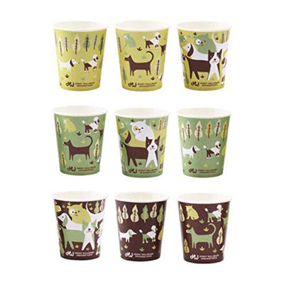 サンナップ 紙コップ JWドッグカップ 3オンス 90ml 50p C9050JWD 1ケース(3000枚(50枚×60袋))（直送品）