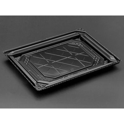 リスパック 刺身容器 バイオPET 美枠 25-18B 黒 FAPV605 1袋(50個)（直送品）