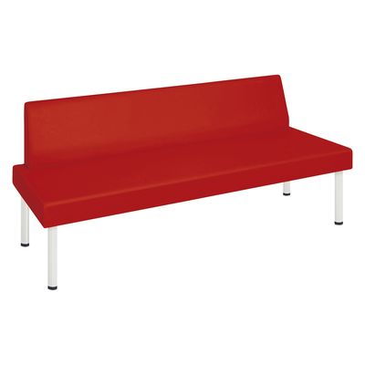 【軒先渡し】高田ベッド STスミス(02) 25298003 ビニルレザーレッド TB-1489-02(180X72CM) 1台（直送品）