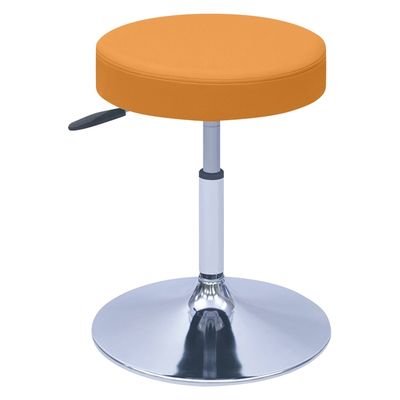 【軒先渡し】高田ベッド G型クランケチェアー Φ390mm 24989700 ビニルレザーオレンジ TB-1562-02(H420-530) 1台（直送品）