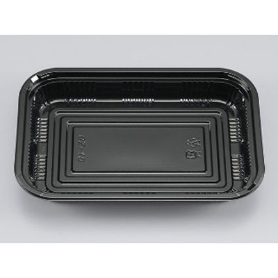 シーピー化成 軽食容器 CZ-18 BS黒 本体 624109 1ケース(400個(50個×8)（直送品）