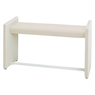 【軒先渡し】マツヨシ 待合室用ハイチェア W1200mm 25329601 ミルキーホワイト MY-MHH12(W1200MM)（直送品）