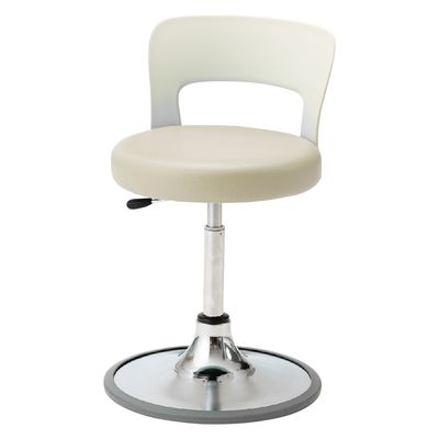 マツヨシ クランケチェア(背付) 25301601 クリームイエロー MY-N3230RB(プロテクターツキ) 1台（直送品）