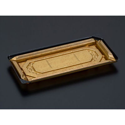 リスパック 刺身容器 バイオPET 美枠 25-12B 箔おし金 FAPV551 1袋(50個)（直送品）