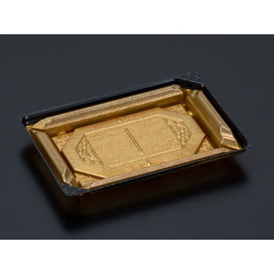 リスパック 刺身容器 バイオPET 美枠 17-12B 箔おし金 FAPV101 1袋(50個)（直送品）