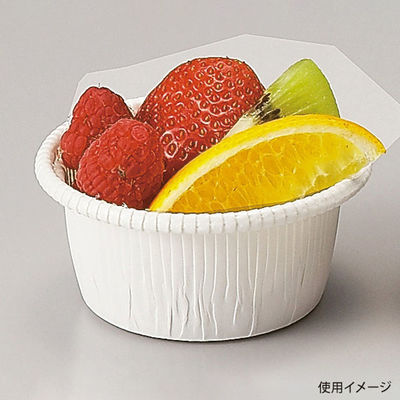 天満紙器 ケーキトレー CR-01 カールカップ(白) 2690030 1ケース(2000個(100個×20)（直送品）