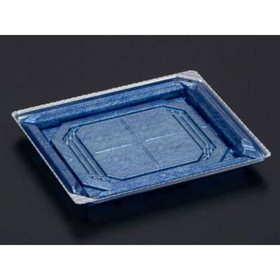 リスパック 刺身容器 バイオPET 美枠 20-17B 箔おし銀 FAPV372 1袋(50個)（直送品）