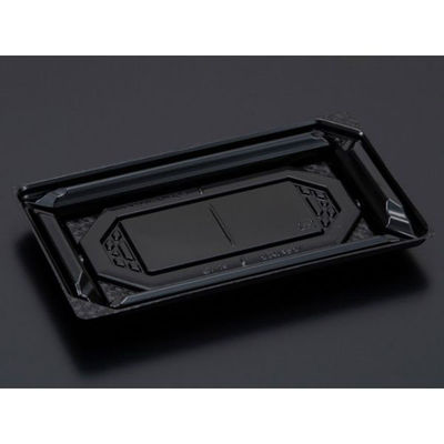 リスパック 刺身容器 バイオPET 美枠 20-12B 黒 FAPV305 1ケース(1000個(50個×20)（直送品）