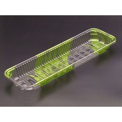 リスパック 透明トレー バイオPET AC-33-10F はやて緑 FSFV847 1袋(100個)（直送品）