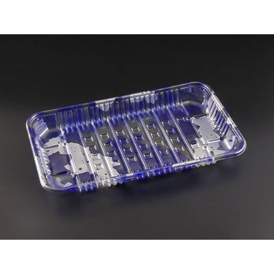 リスパック 透明トレー バイオPET AC-25-15T みぞれ青 FSFV857 1ケース(600個(100個（直送品）