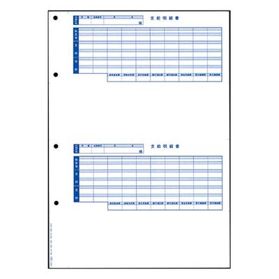 オービックビジネスコンサルタント 奉行シリーズ用専用 単票封筒用明細書 6202 1箱（直送品）