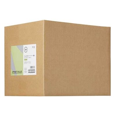 ジョインテックス スマートバリュー カラーペーパー厚口A4 鶯 2000枚 A271J-3 1箱（直送品）