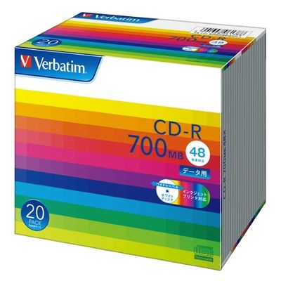 Verbatim Japan CDーR <700MB> SR80SP20V1 20枚 1パック（直送品）