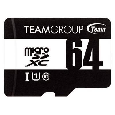 TEAM microSDXCカード 64GB TUSDX64GCL10U03 1枚（直送品）