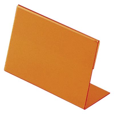 日本医理器材 名札立(L型) 23687801 70X110MM(オレンジ) 1セット(10入)（直送品）