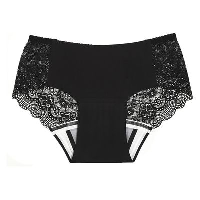 アツギ 吸水型サニタリーショーツレースタイプ 25354101 87902APS(L)ブラック 1個（直送品）