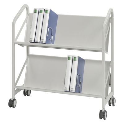 クラウングループ ファイルサポートワゴン(2段) 24560702 CR-FSW280-W 1台（直送品）