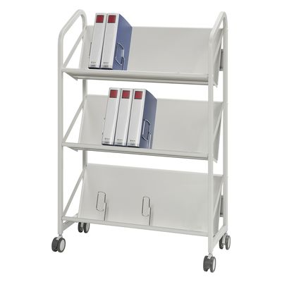 クラウングループ ファイルサポートワゴン(3段) 24560802 CR-FSW380-W 1台（直送品）