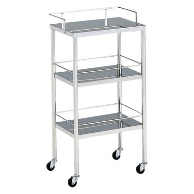 【軒先渡し】西澤医科工業 器械台 三段 手摺付(φ50mm) 手摺付 01224556 MY-1017A(450X300X820 1台（直送品）