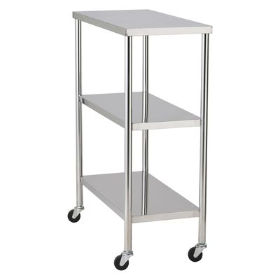 マツヨシ スリム抗菌器械台(3段) 3段 25329401 MY-IW175(300X600X800) 1台（直送品）