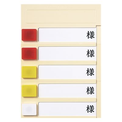 エスティーメディカル ルームプレート(横型)5人用 09224504 Fukumi PN-5(カクマグネットツキ) 1個（直送品）