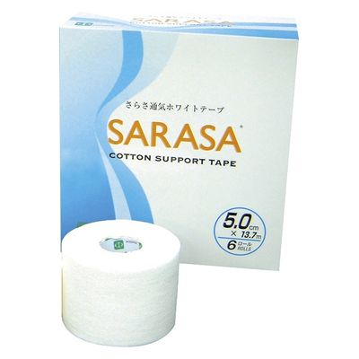 ファロス さらさ通気ホワイトテープ 25204901 WT500(5CMX13.7M)6カン 1箱(6入)（直送品）