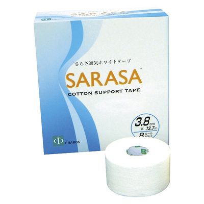 ファロス さらさ通気ホワイトテープ 25204900 WT380(3.8CMX13.7M)8カン 1箱(8入)（直送品）