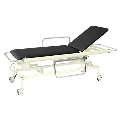 【軒先渡し】高田ベッド 手動昇降式GSストレッチャー100背上げ付 24319401 ビニルレザー黒 TB-626(60X200X48-86) 1台（直送品）