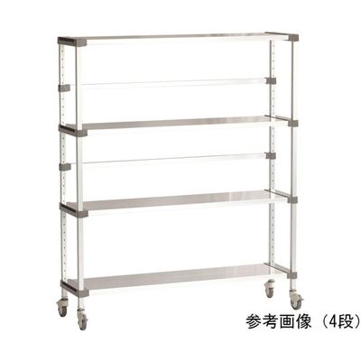 アズワン アルアップシェルフ 1200×374×900 3段 キャスター付 65-9619-87 1個（直送品）