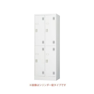 アズワン TLKスタンダードロッカー 2段 4人用 ダイヤル錠 65-9622-86 1台（直送品）