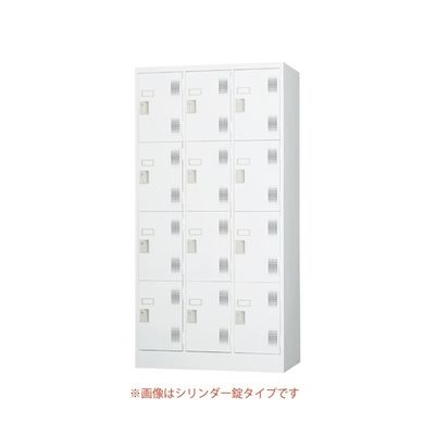 アズワン TLKスタンダードロッカー 3列4段 12人用 ダイヤル錠 65-9622-94 1台（直送品）