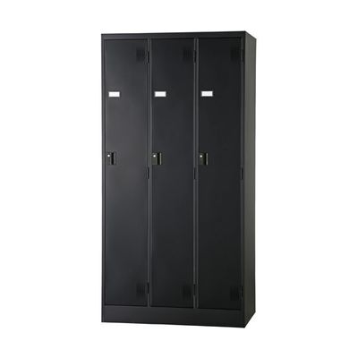 アズワン TLKスタンダードロッカー シリンダー錠 ブラック 3人用 65-9622-95 1台（直送品）