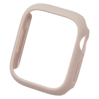 アップルウォッチカバー [41mm] バンパー ハード ラバーコート グレージュ AW-23BBPPRGB エレコム 1個（直送品）