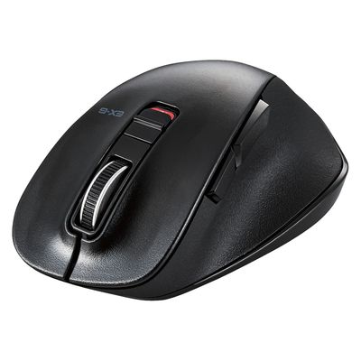 ワイヤレスマウス 無線 Bluetooth 静音 5ボタン Mサイズ 握りの極み ブラック M-XGM15BBSXBK エレコム 1個（直送品）