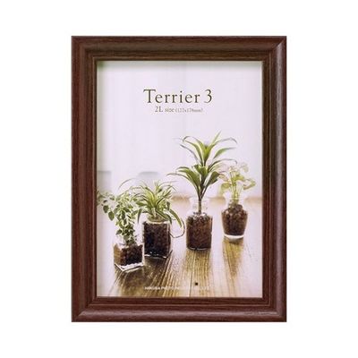 ハクバ写真産業 フォトフレーム テリア3 2Lサイズ 1面 ブラウン FWTR3-BR2L1 1個 62-9752-54（直送品）