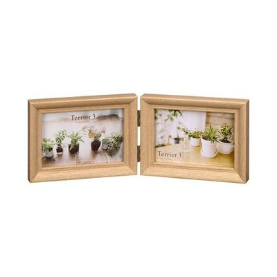 ハクバ写真産業 フォトフレーム テリア3 Lサイズ 2面(ヨコ・ヨコ) ナチュラル FWTR3-NTL2Y 1個 62-9752-57（直送品）