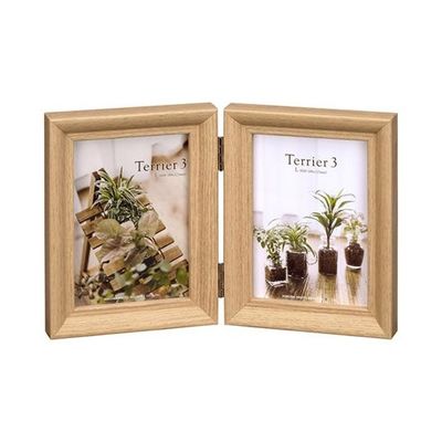 ハクバ写真産業 フォトフレーム テリア3 Lサイズ 2面(タテ・タテ) ナチュラル FWTR3-NTL2T 1個 62-9752-59（直送品）