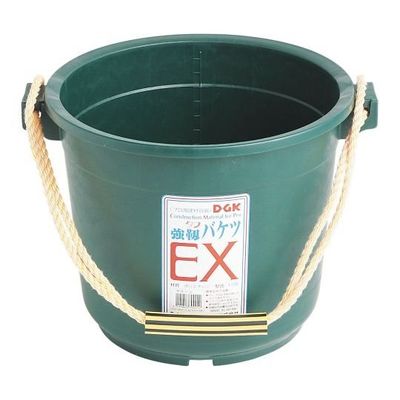 広島 グリーン ゴムバケツ 13L 107-04 1個 64-4382-51（直送品）