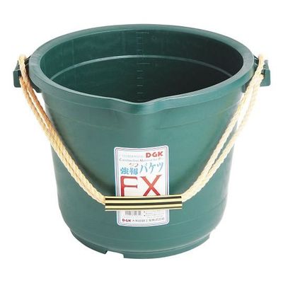 広島 グリーン ゴムバケツ 20L 107-05 1個 64-4382-52（直送品）