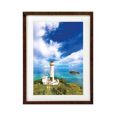 ハクバ写真産業 木製額縁 MMー01 ワイド4切サイズ ブラウン FWMM01-BRW4 1個 62-9754-98（直送品）